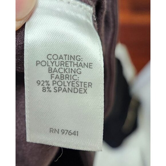 J Jill Faux Leather Pull On Pants Women Size Small Stretch Pleather Straight Leg - Picture 7 of 10